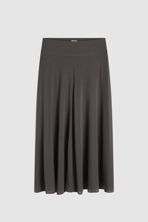 Fluid Jersey Skirt - Soot