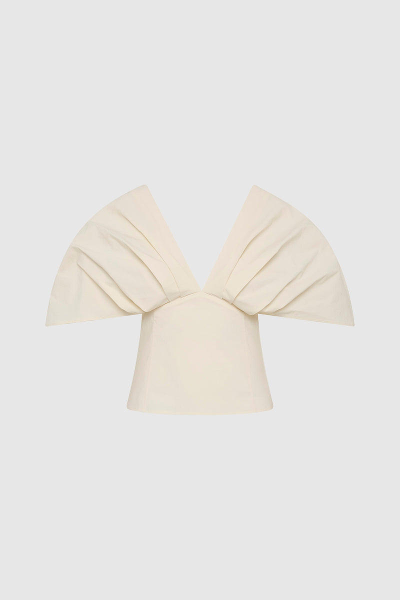 Structured Veil Top - Talco