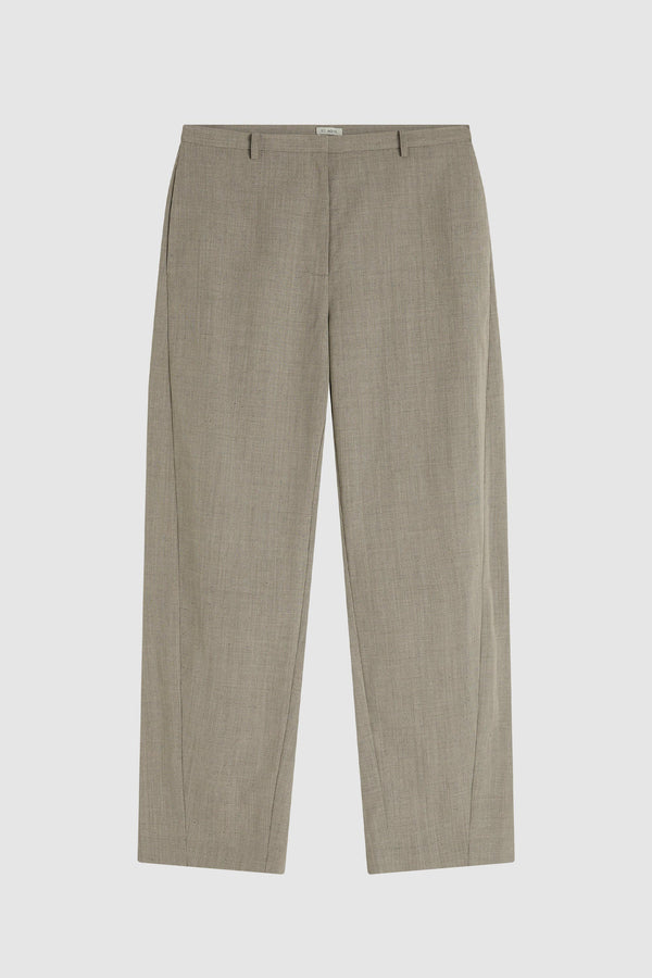 Fine Band Balloon Pants - Pebble Melange