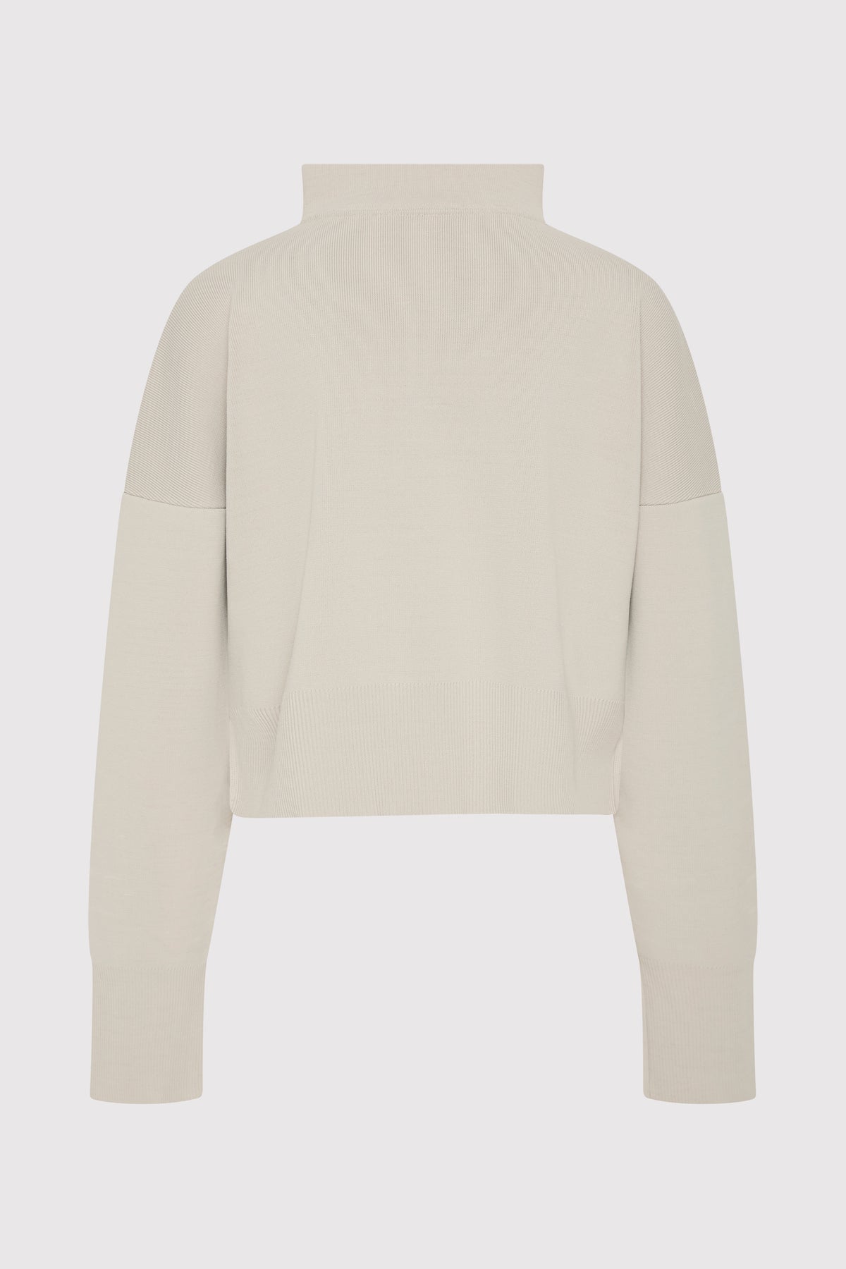 Milano Knit Zip Jumper - Silver