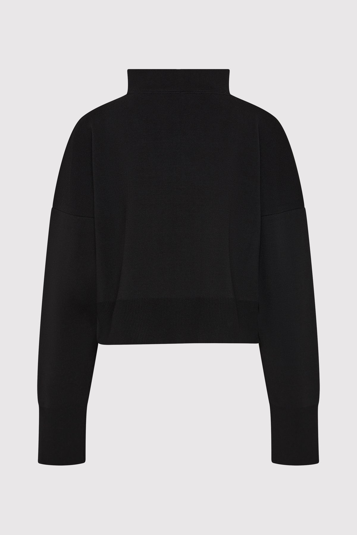 Milano Knit Zip Jumper - Black