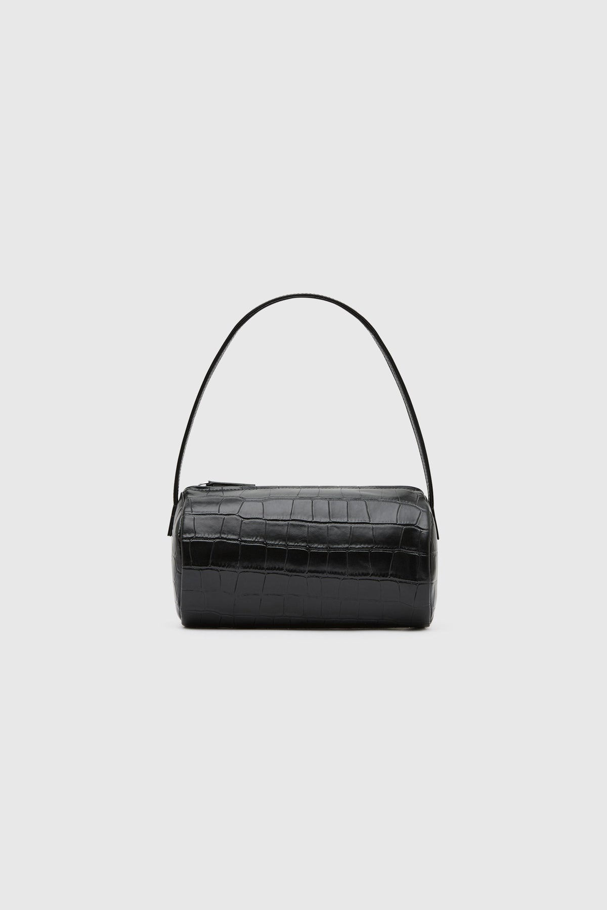 Connolo Shoulder Bag - Croc Embossed Black - Ghost