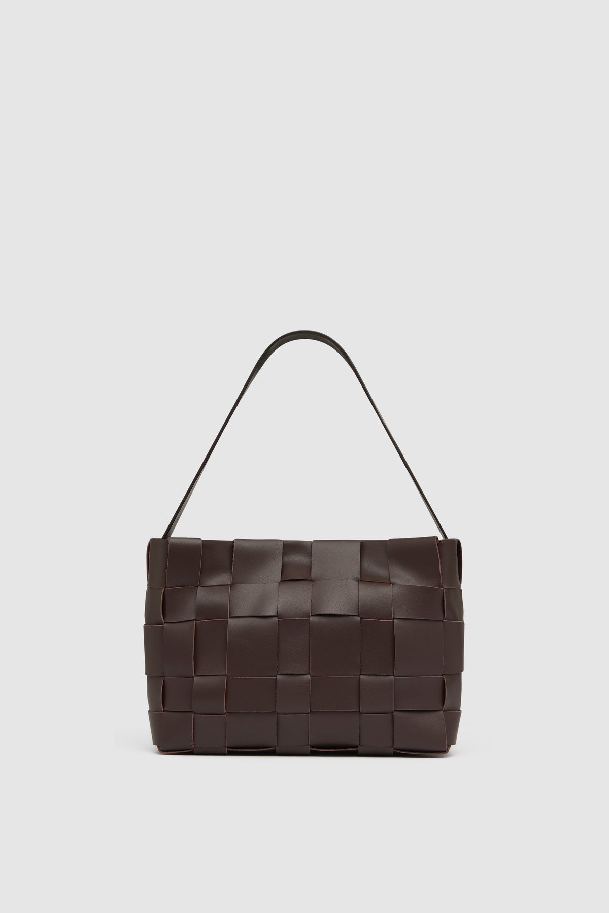 Woven Mini Tote - Chocolate