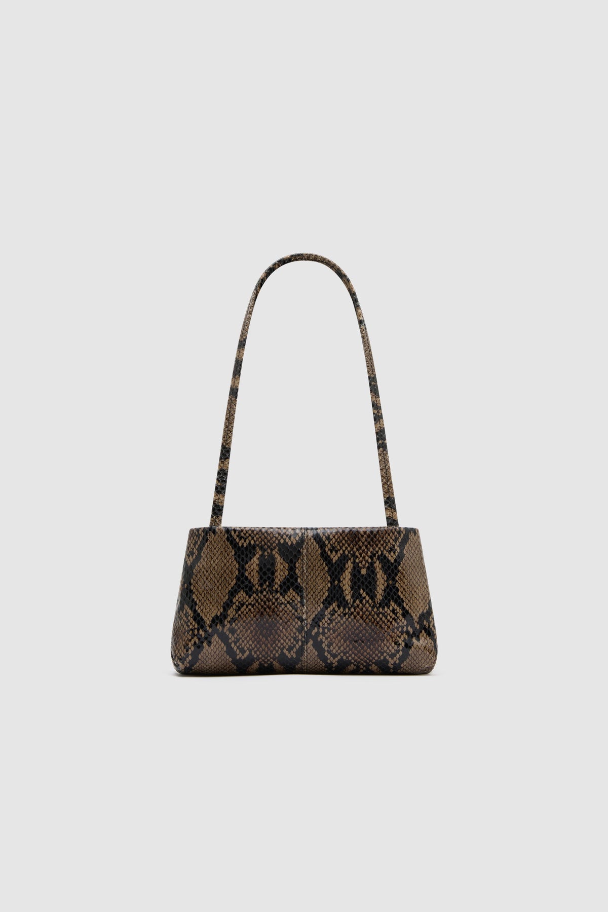 Petit Origami Bag - Python Embossed - Ghost