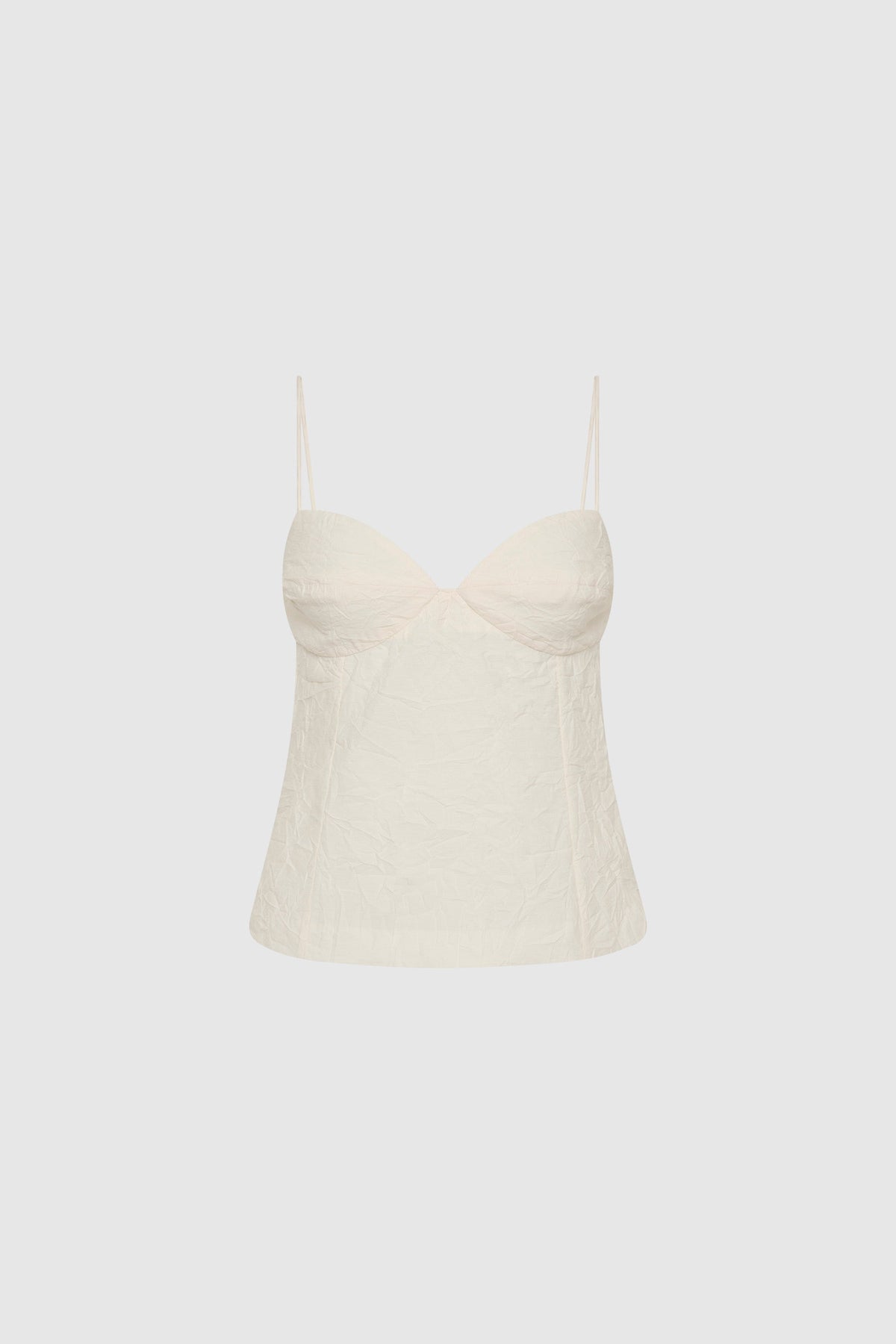 Crushed Silk Cami - Talco - Ghost