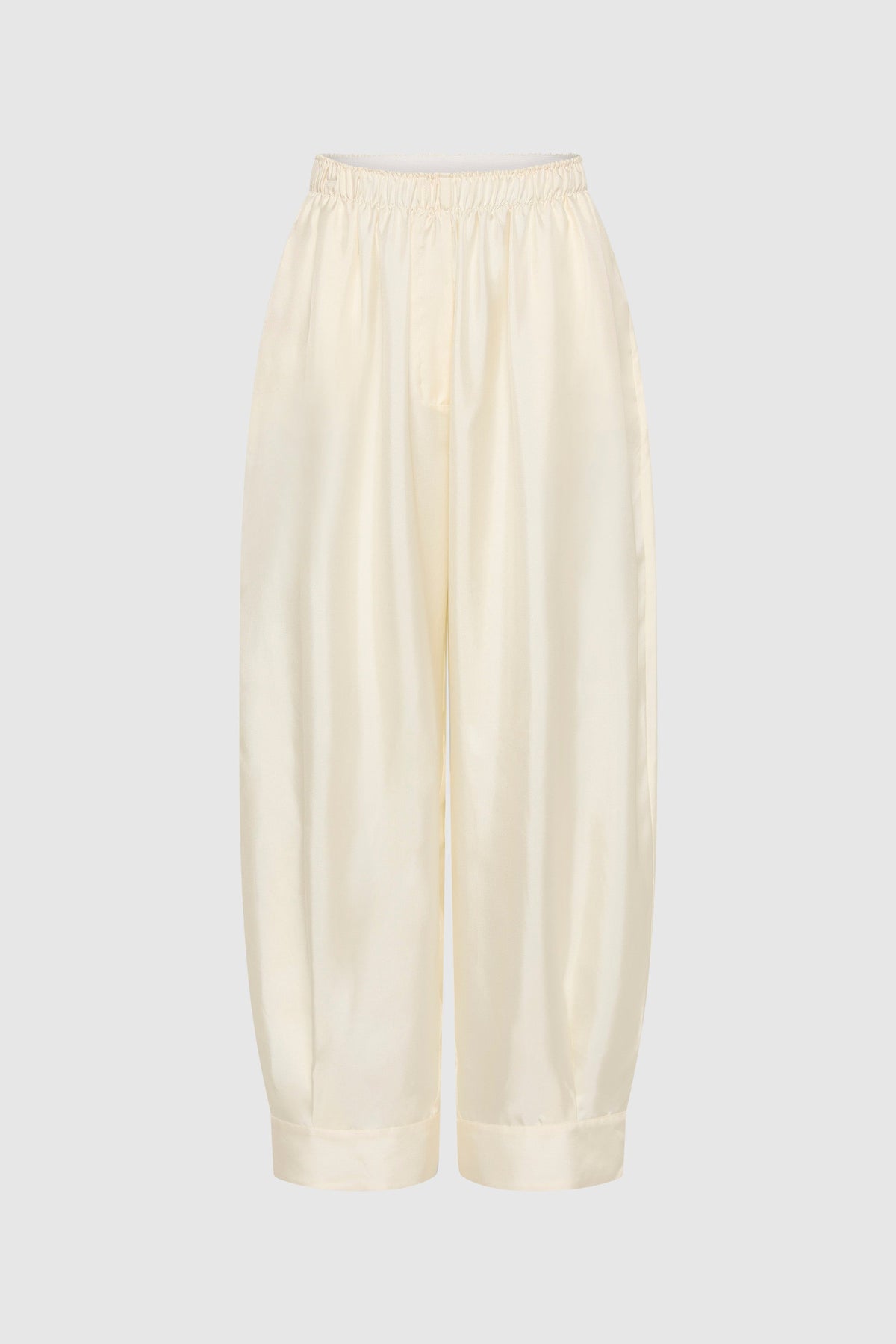 Silk Twill Everyday Cuffed Pants - Talco