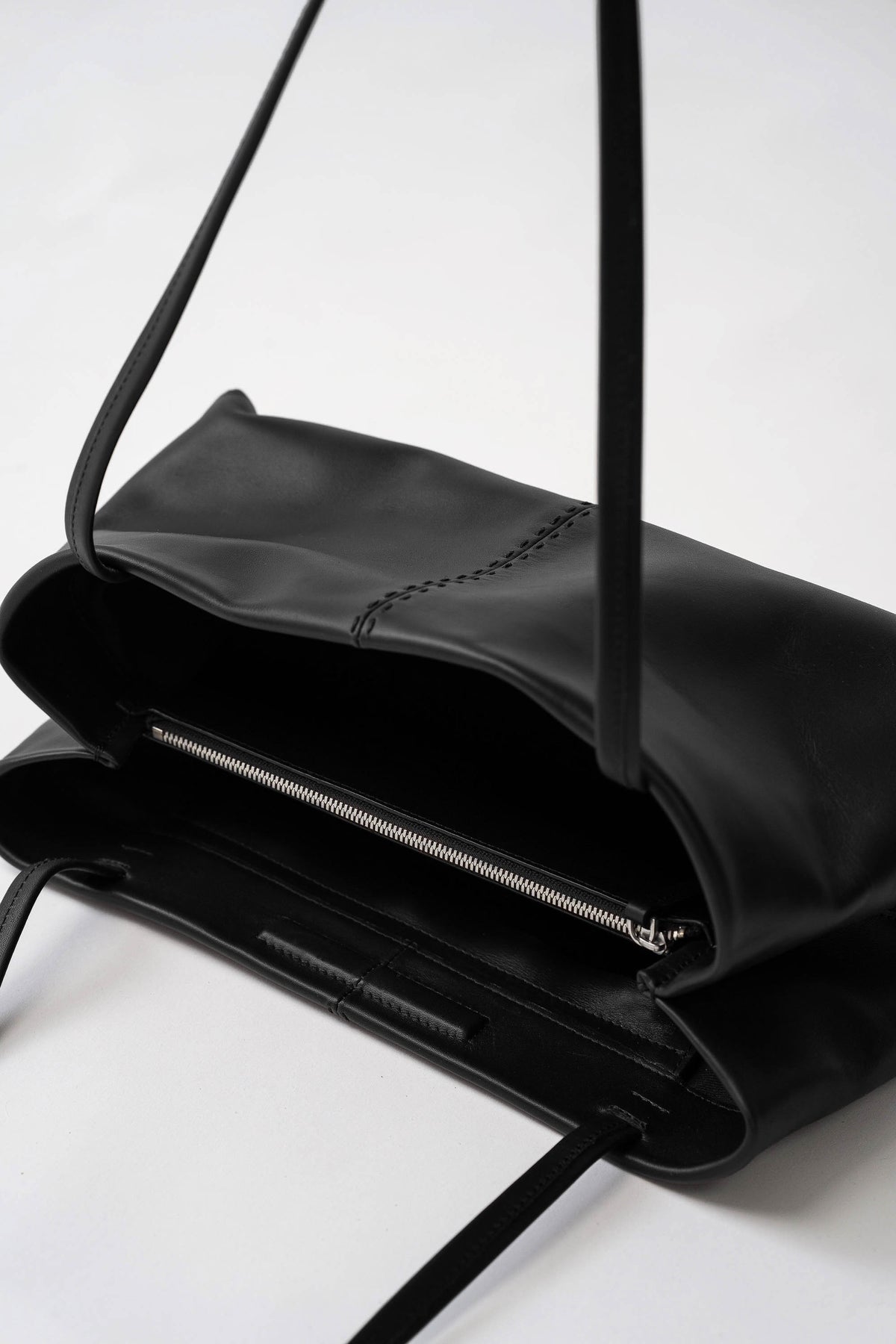 Origami Tote - Black Smooth