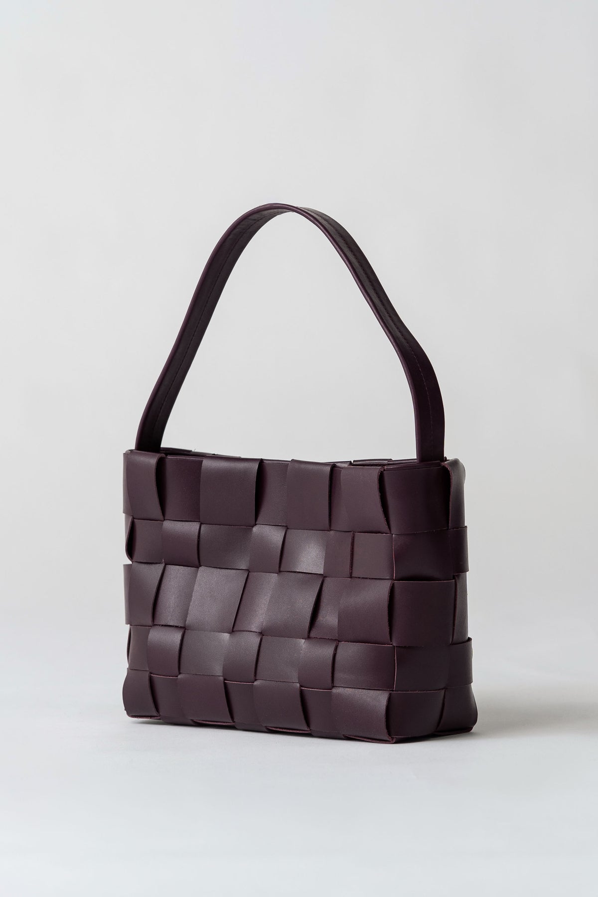 PRE-ORDER: Woven Mini Tote - Plum