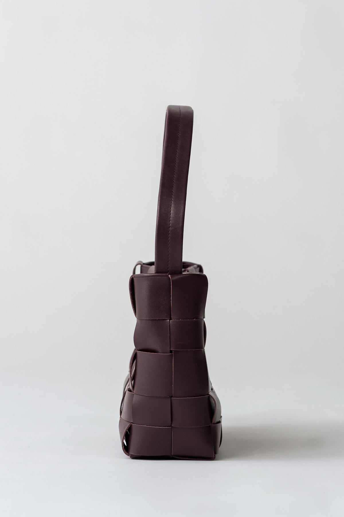 Woven Mini Tote - Plum