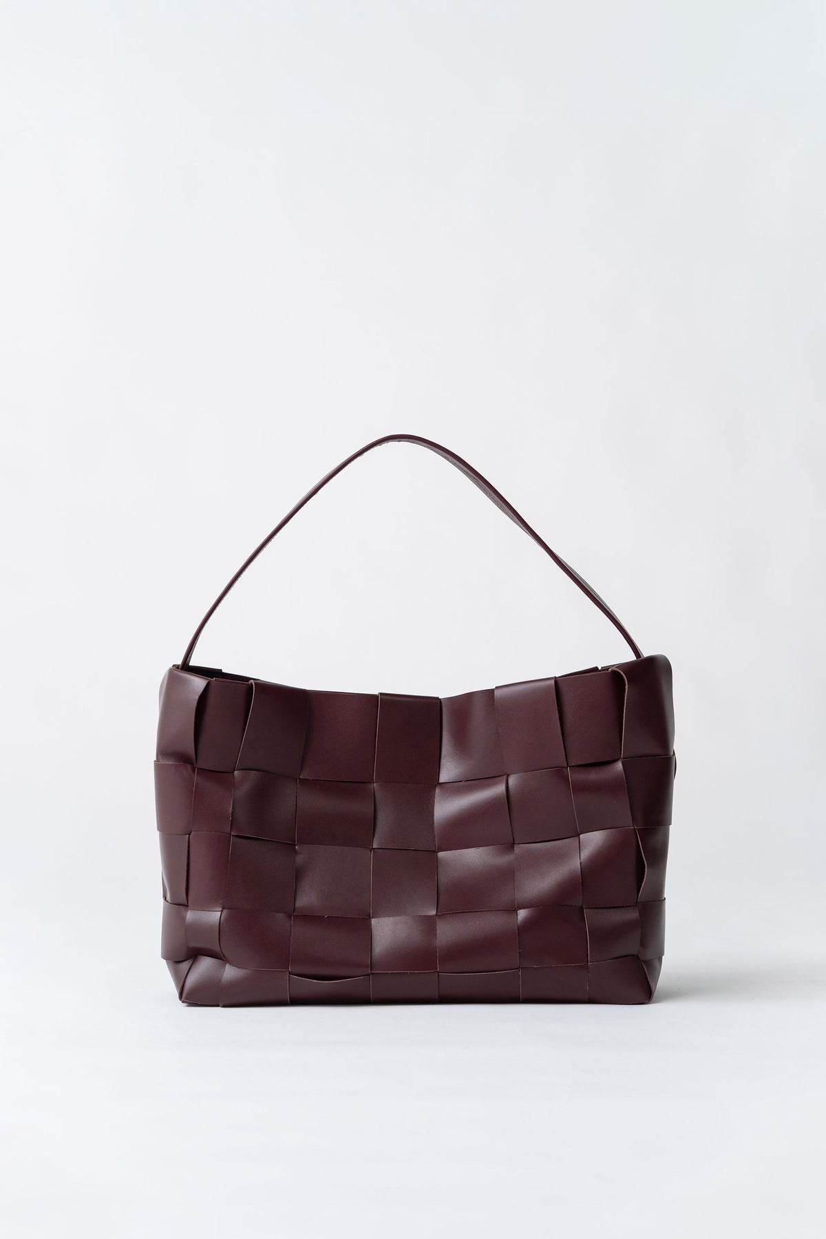 Woven Mini Tote - Plum