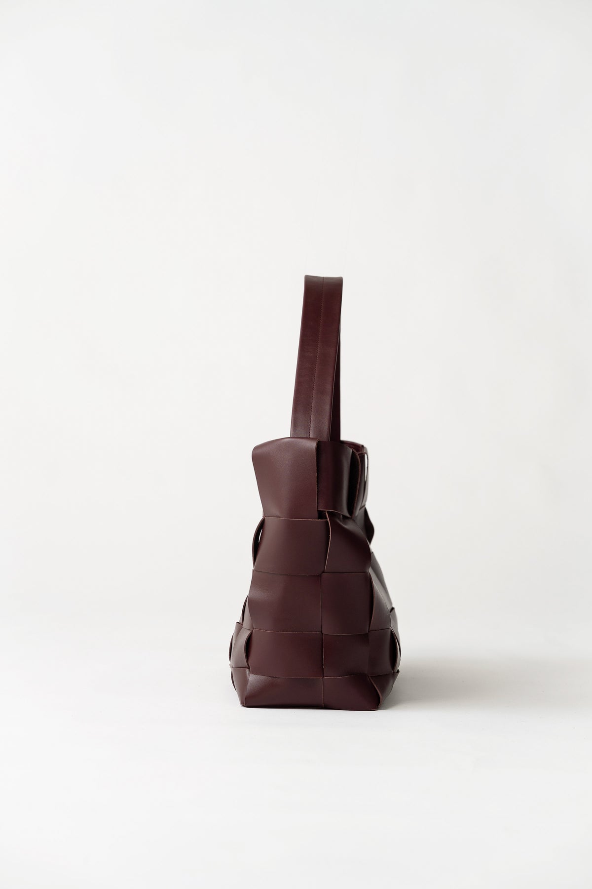 Woven Mini Tote - Plum