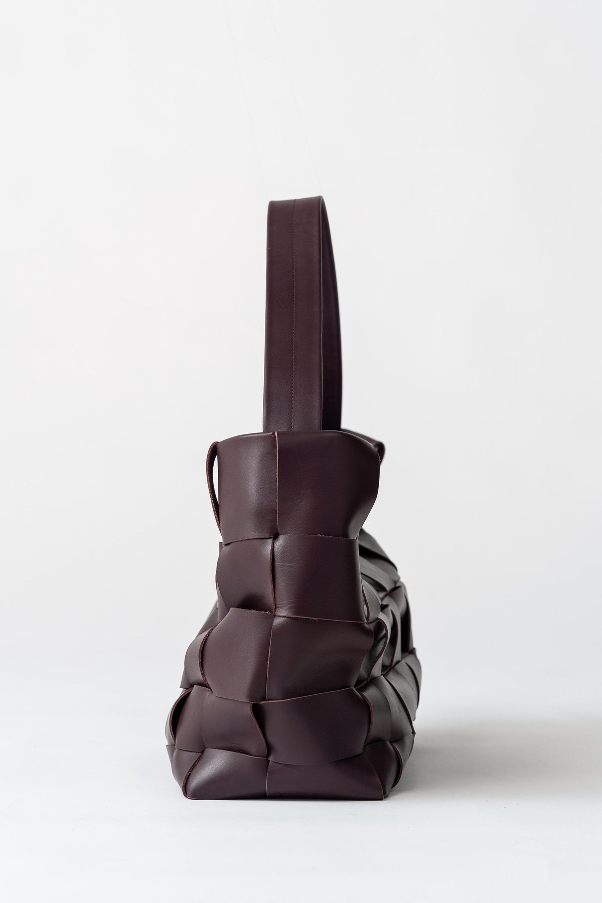 PRE-ORDER: Woven Large Tote - Plum