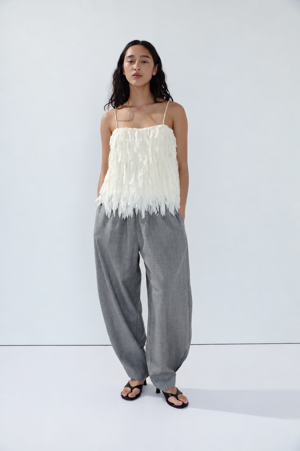 Relaxed Balloon Pants - Cobblestone