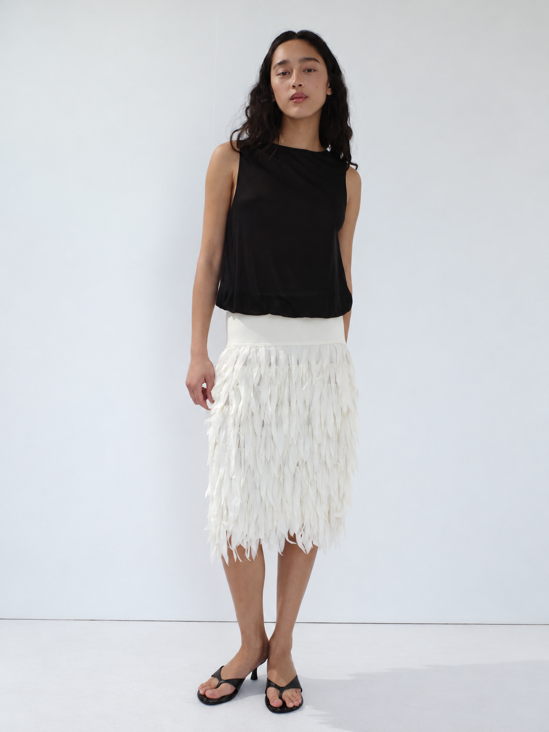 Fringe Midi Skirt - Talco