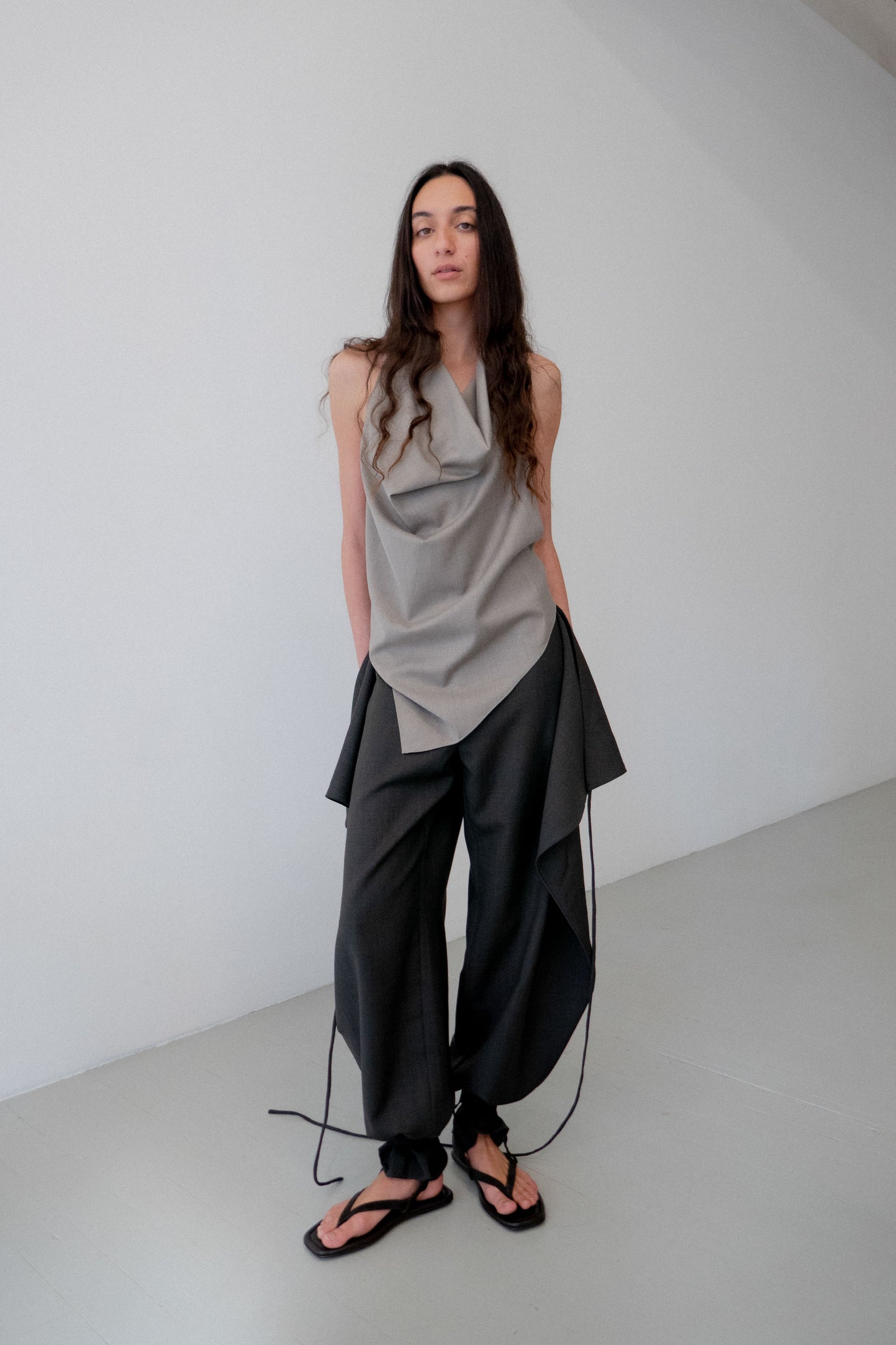 Wrap Rouleau Pants - Umber