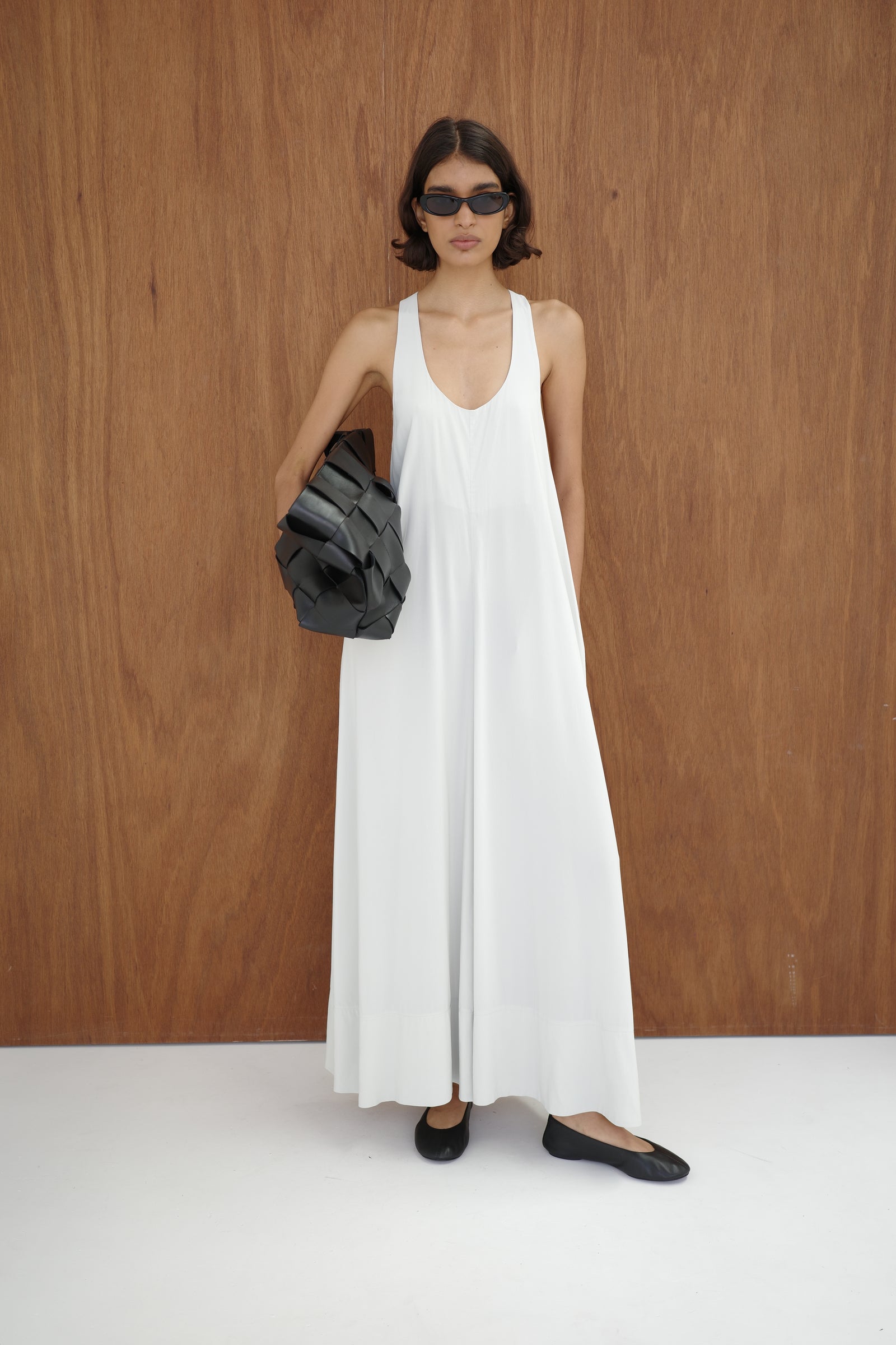 Fluid Tank Dress - Silver