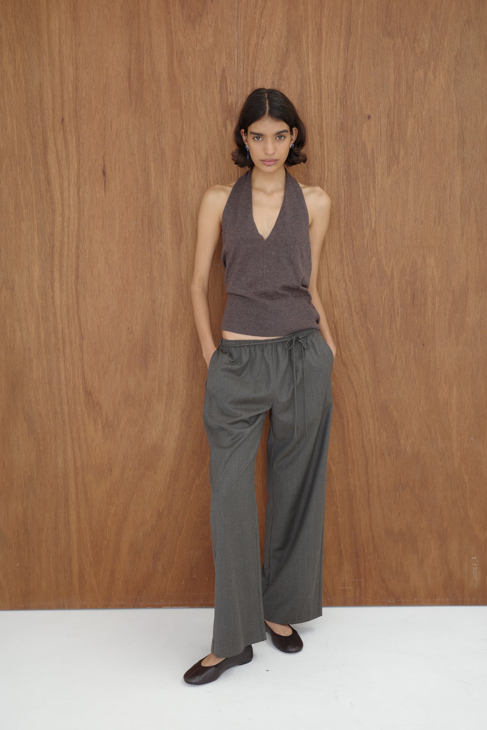 Wool Everyday Pants - Mulch