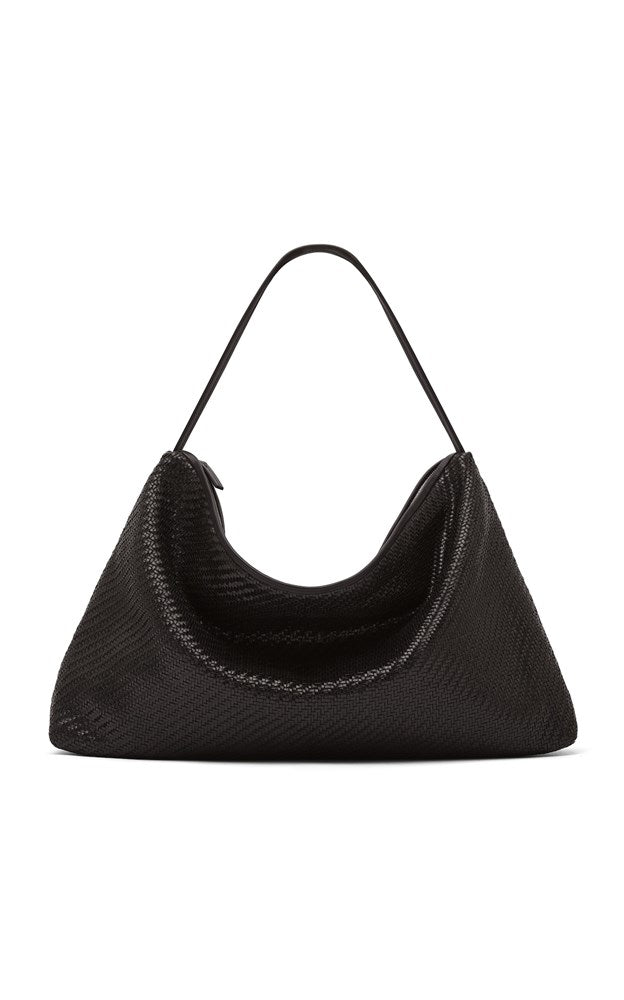 Woven Hobo Bag - Coffee