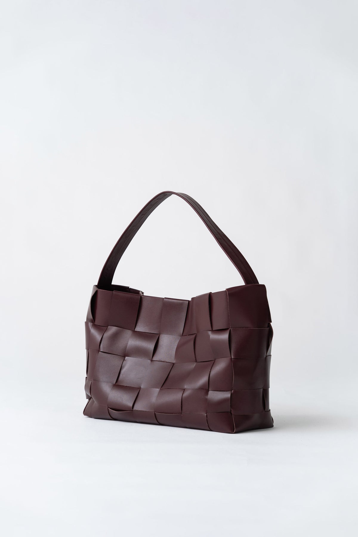 Woven Mini Tote - Plum