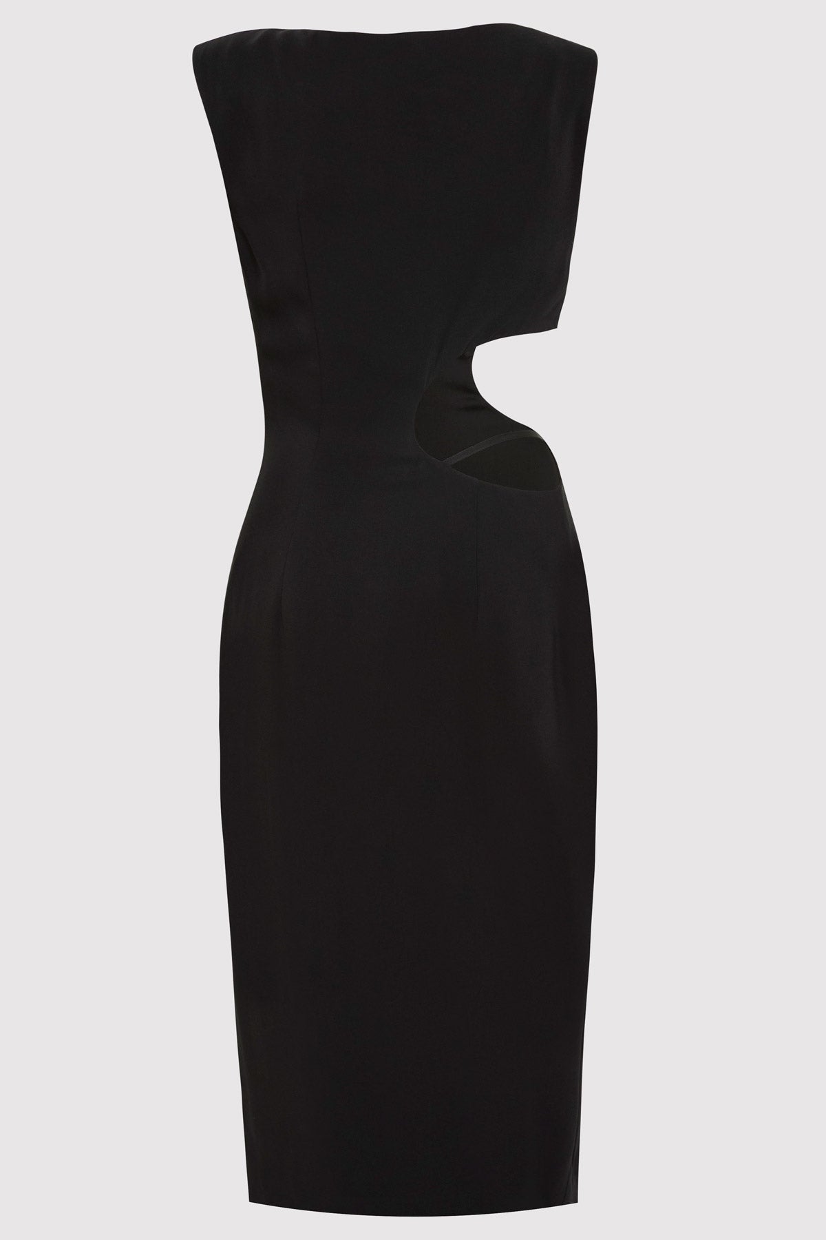 Arc Cut Out Dress - Black