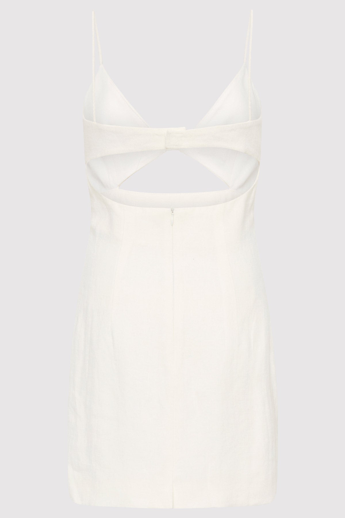 Linen Bra Mini Dress - Ivory