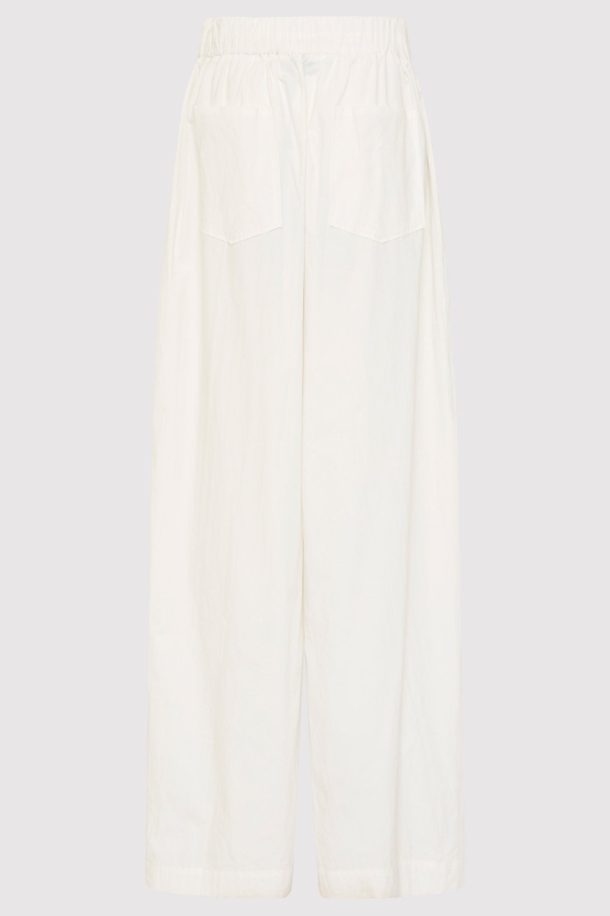 Relaxed Drawstring Pants - White