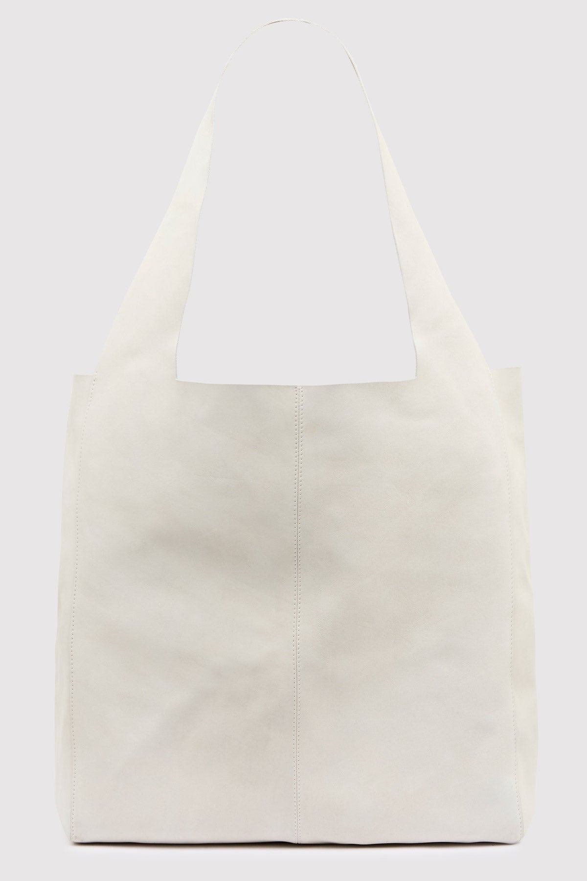 Suede Soft Tote - Cool White