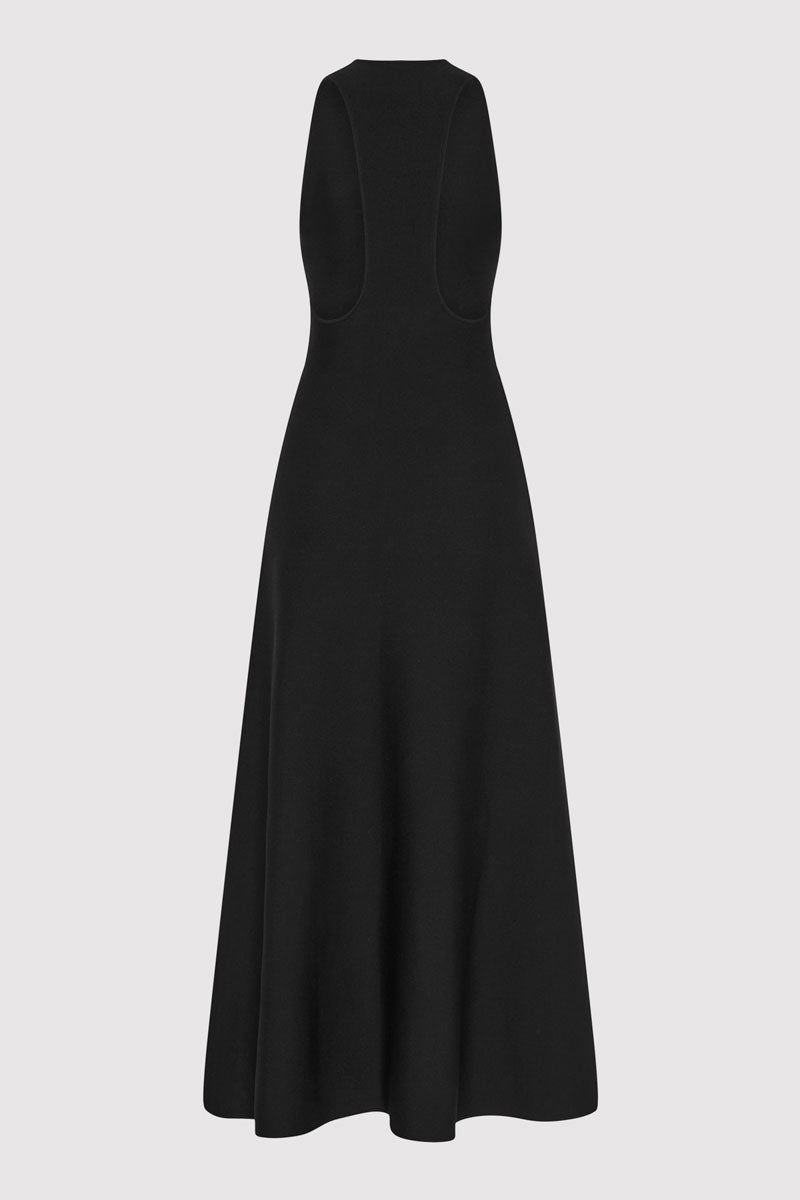 Sculpted Knit Dress - Black