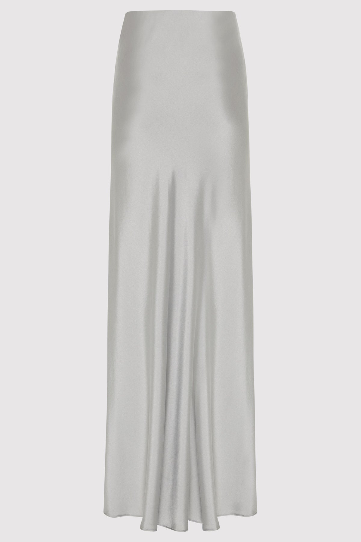 Bias Slip Skirt - Silver