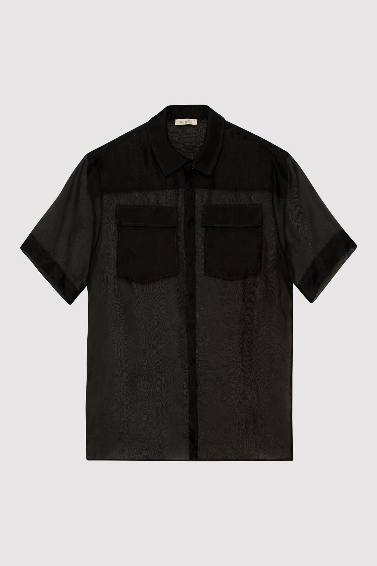 Sheer Organza Shirt - Black