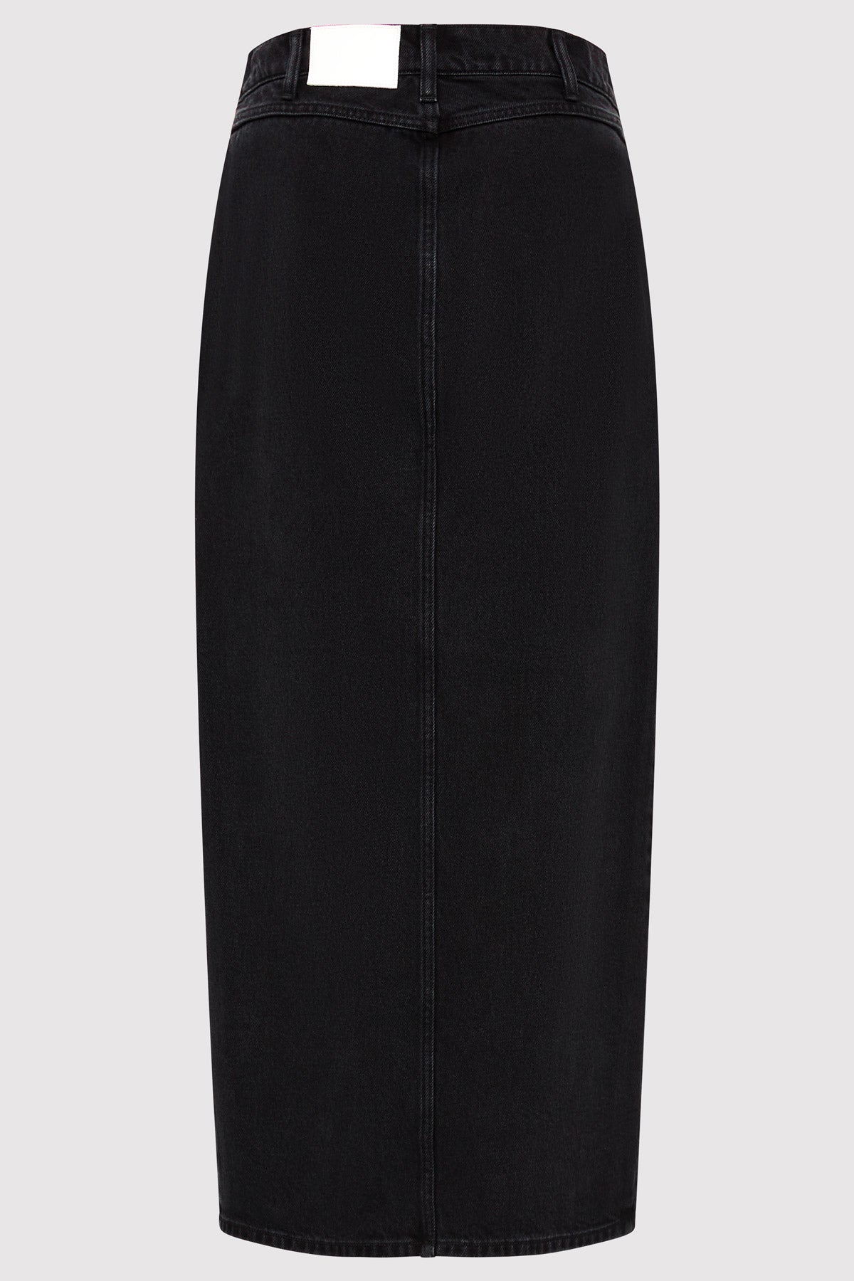 Denim Maxi Skirt - Washed Black
