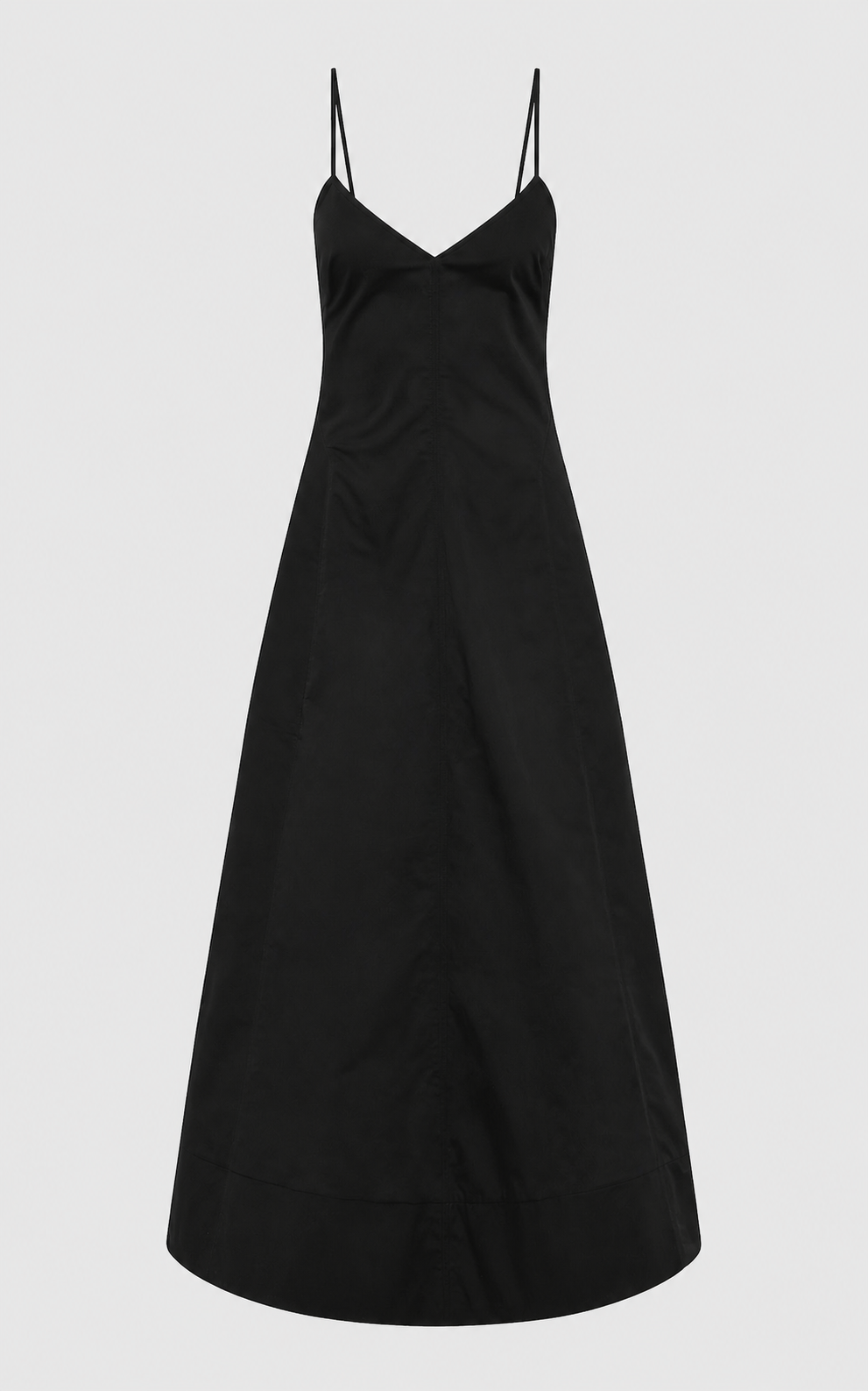 Structured Cotton Dress - Black