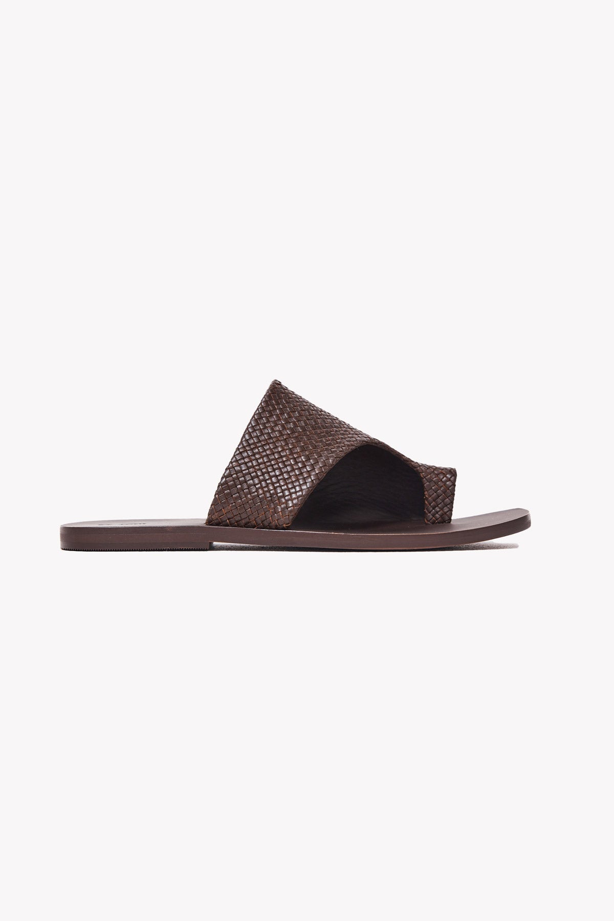 Woven Abstract Slide - Chocolate