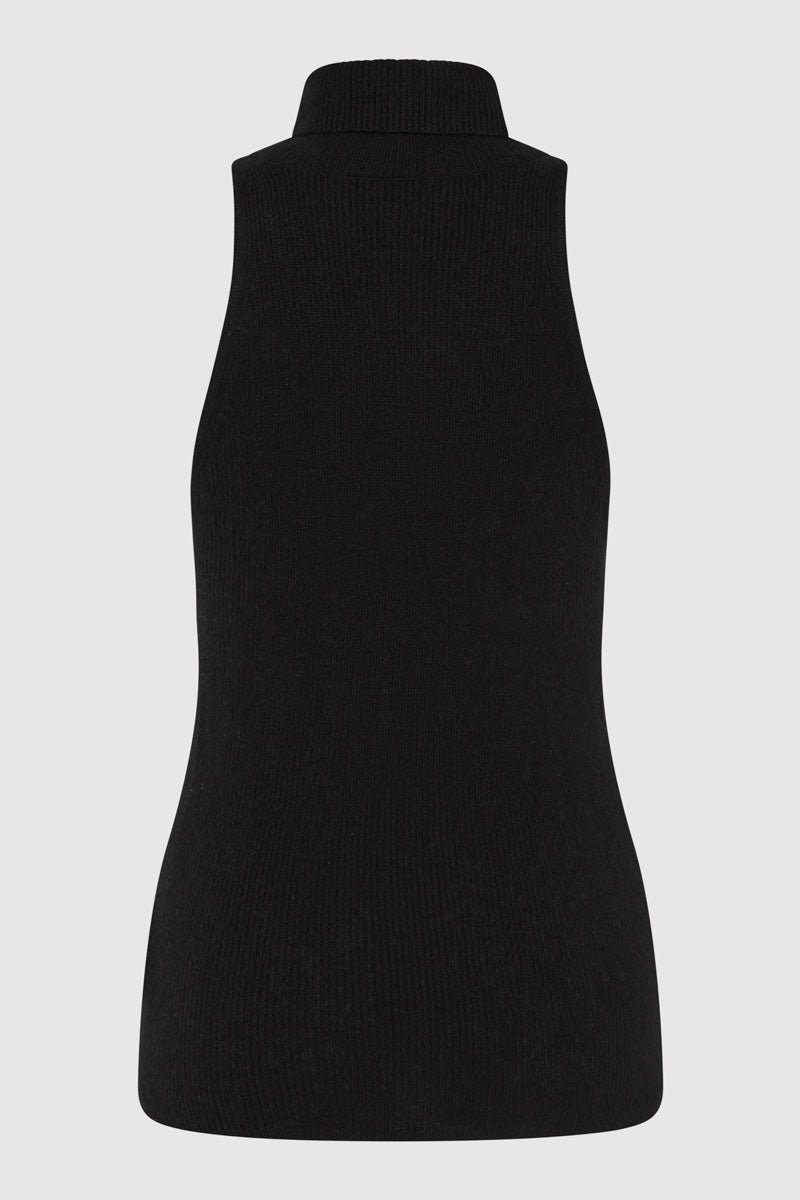 Cashmere Blend Top - Black