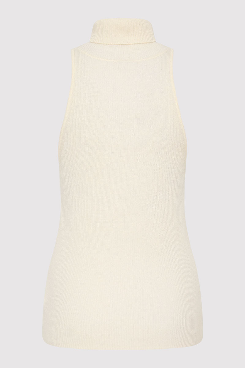 Cashmere Blend Top - Chalk