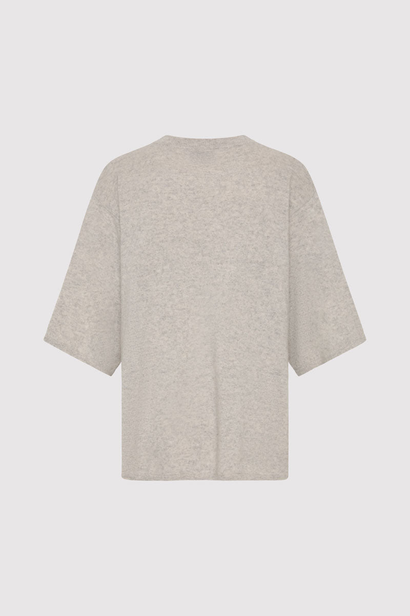 Cashmere Copain Tee - Grey Marle