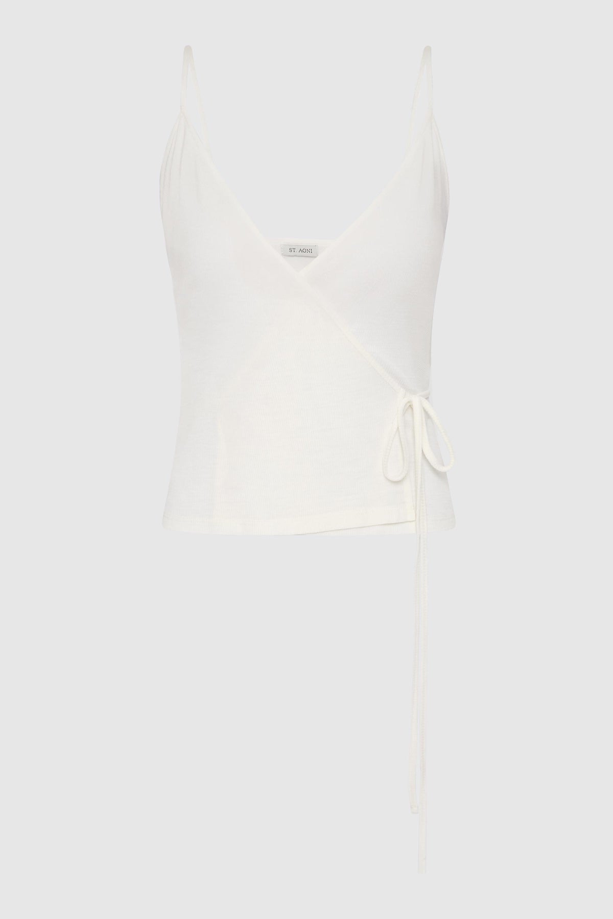 Ballerina Wrap Knit Top - Off White