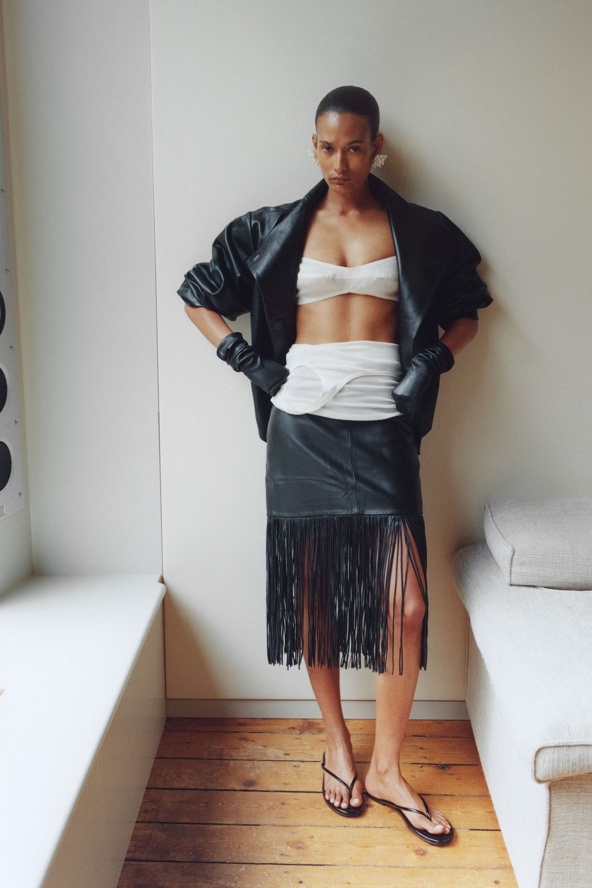 Silk Organza Bralette - Talco