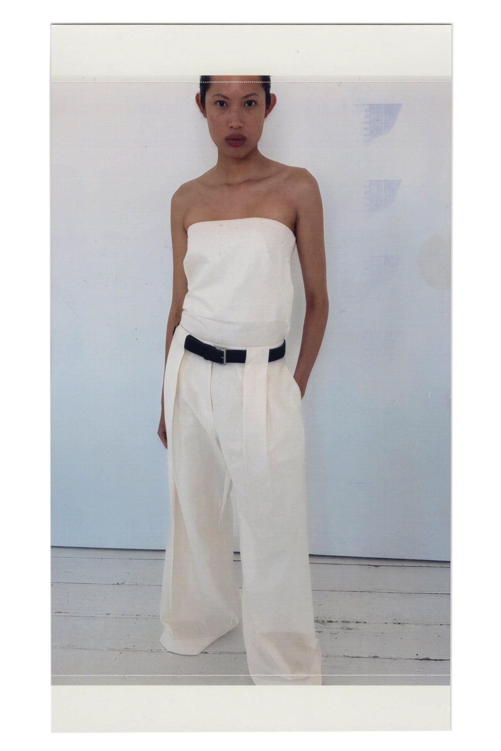 Pleat Loop Pants - Ivory