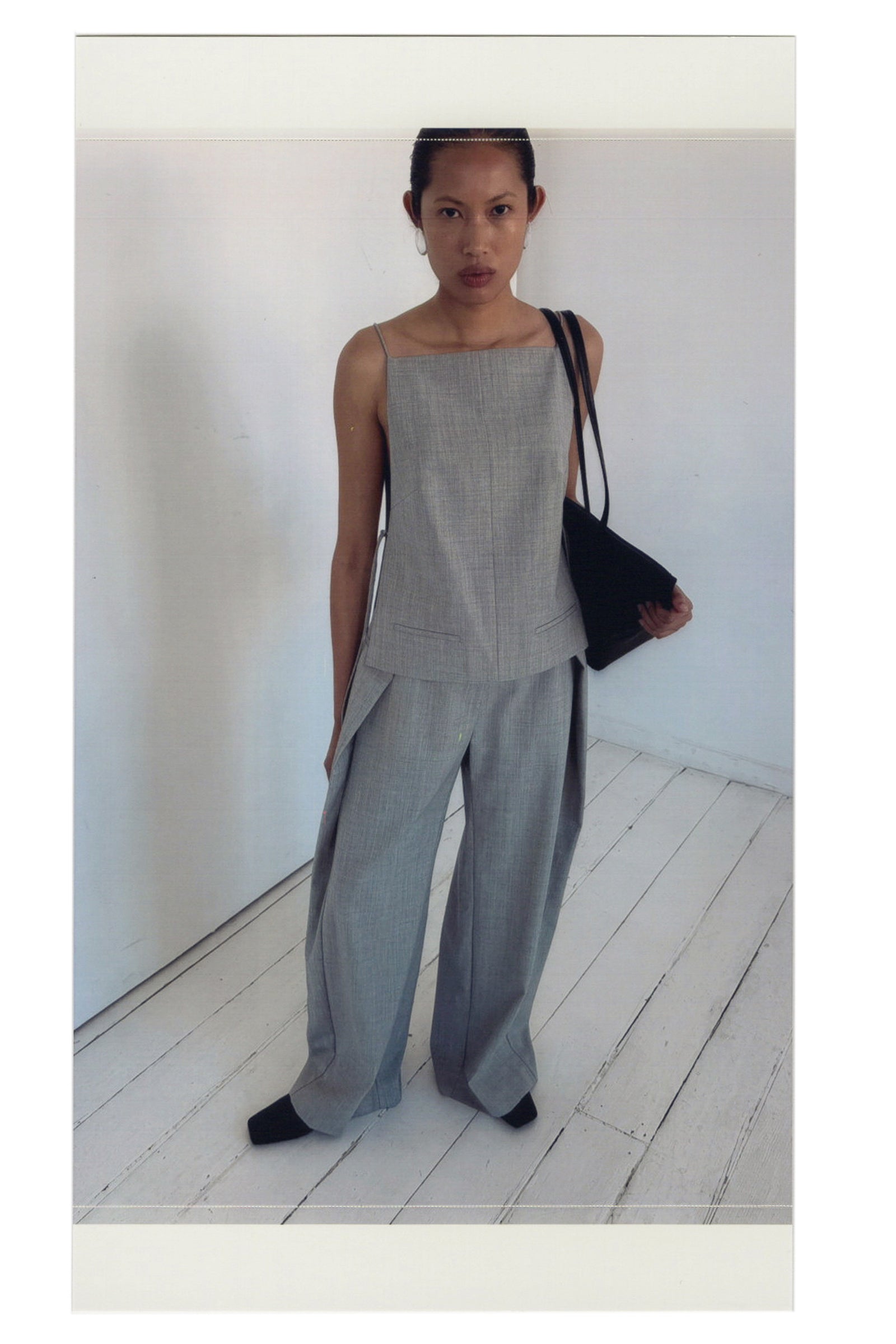 Tailored Fold Pants - Concrete