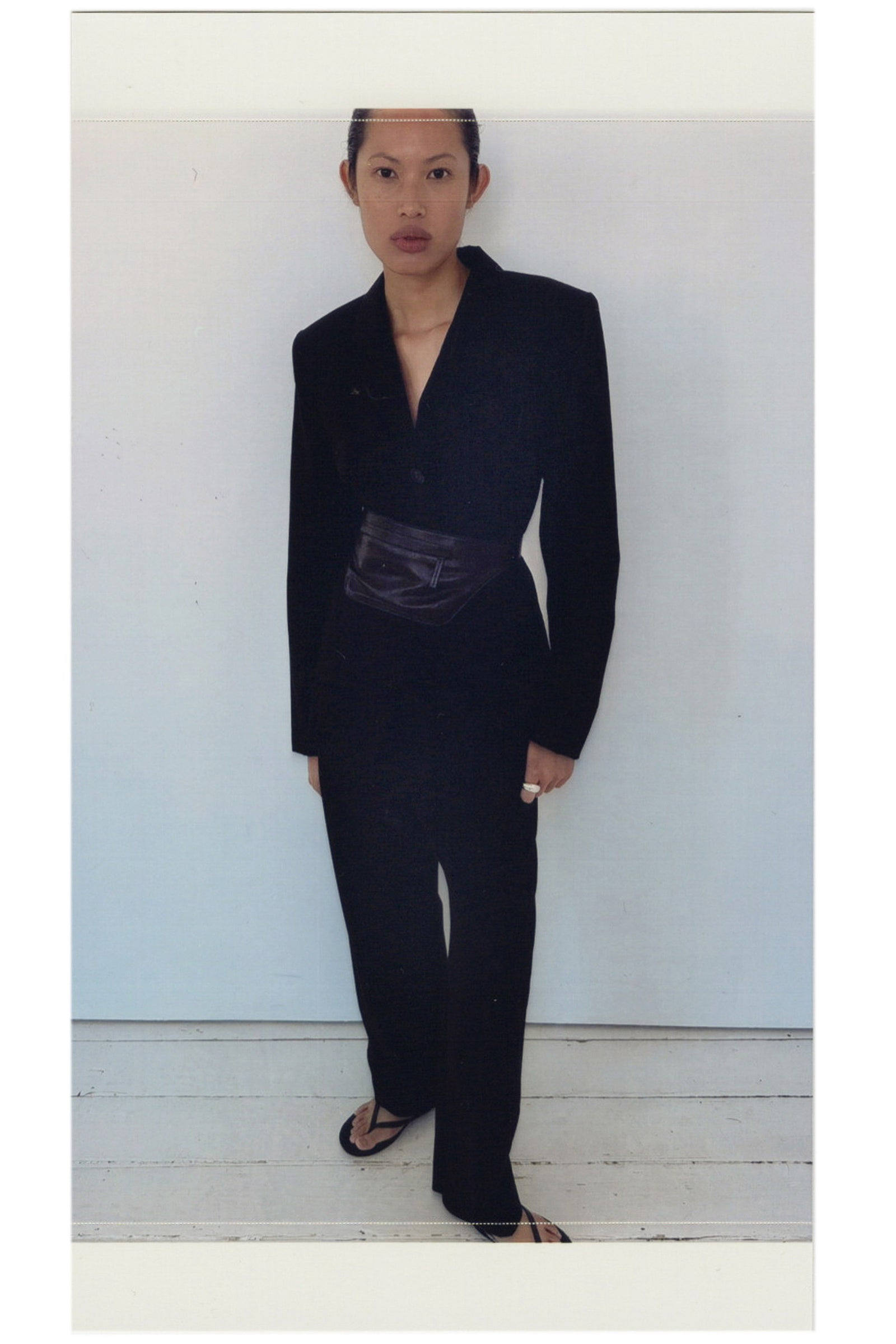 Fine Band 90s Pants - Black