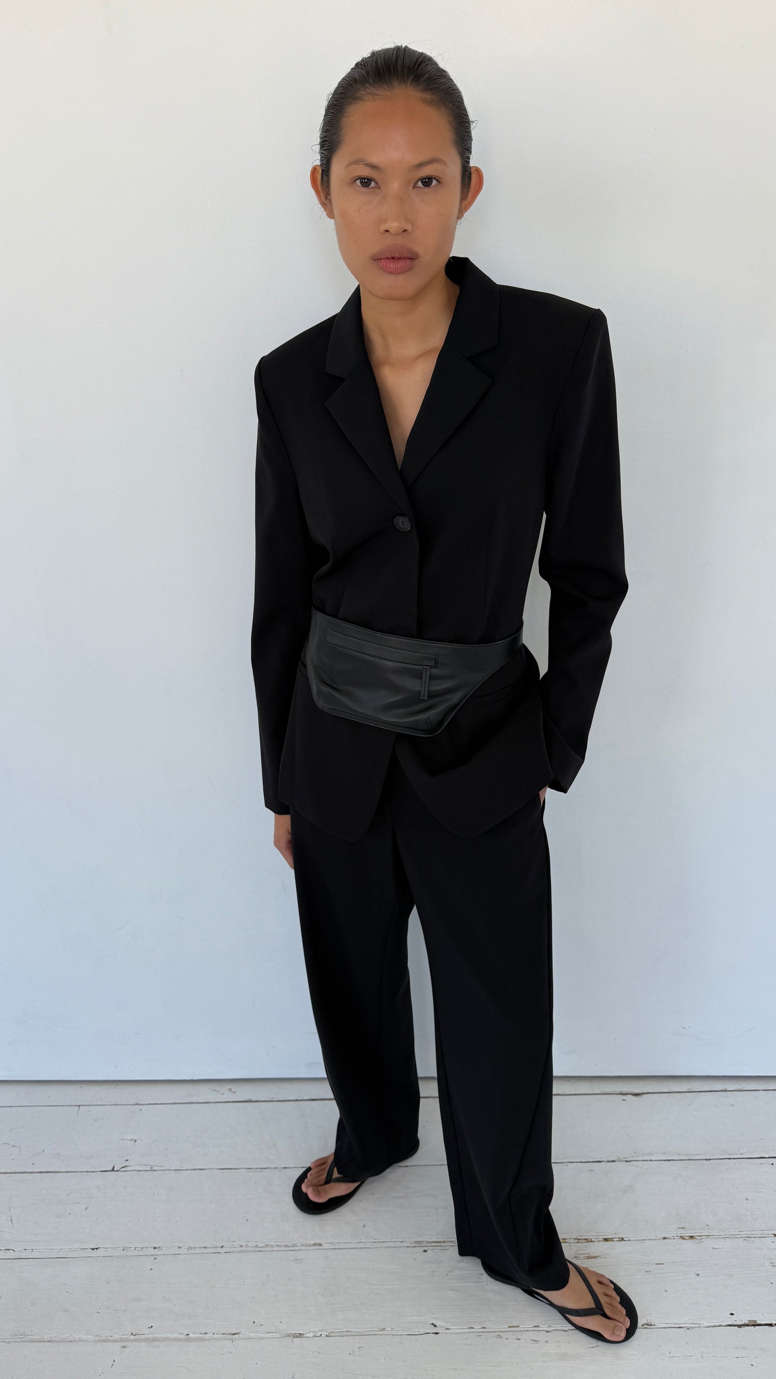 90s Wool Blazer - Black