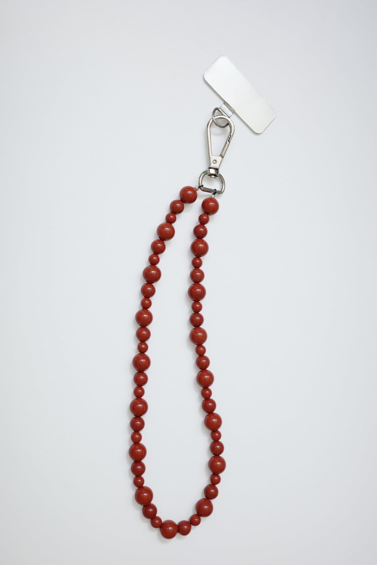 St Agni x Vermeer Odette Phone Wrist Strap - Red Jasper