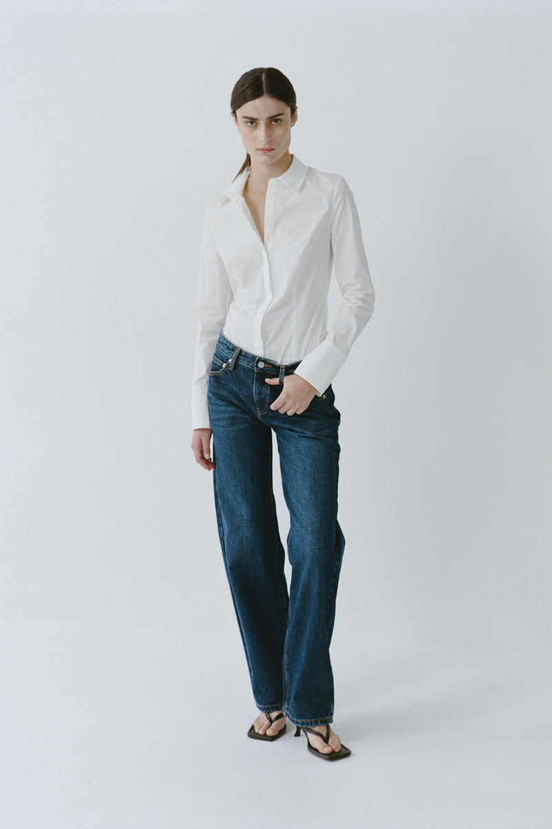 90s Low Rise Jeans - Dark Indigo