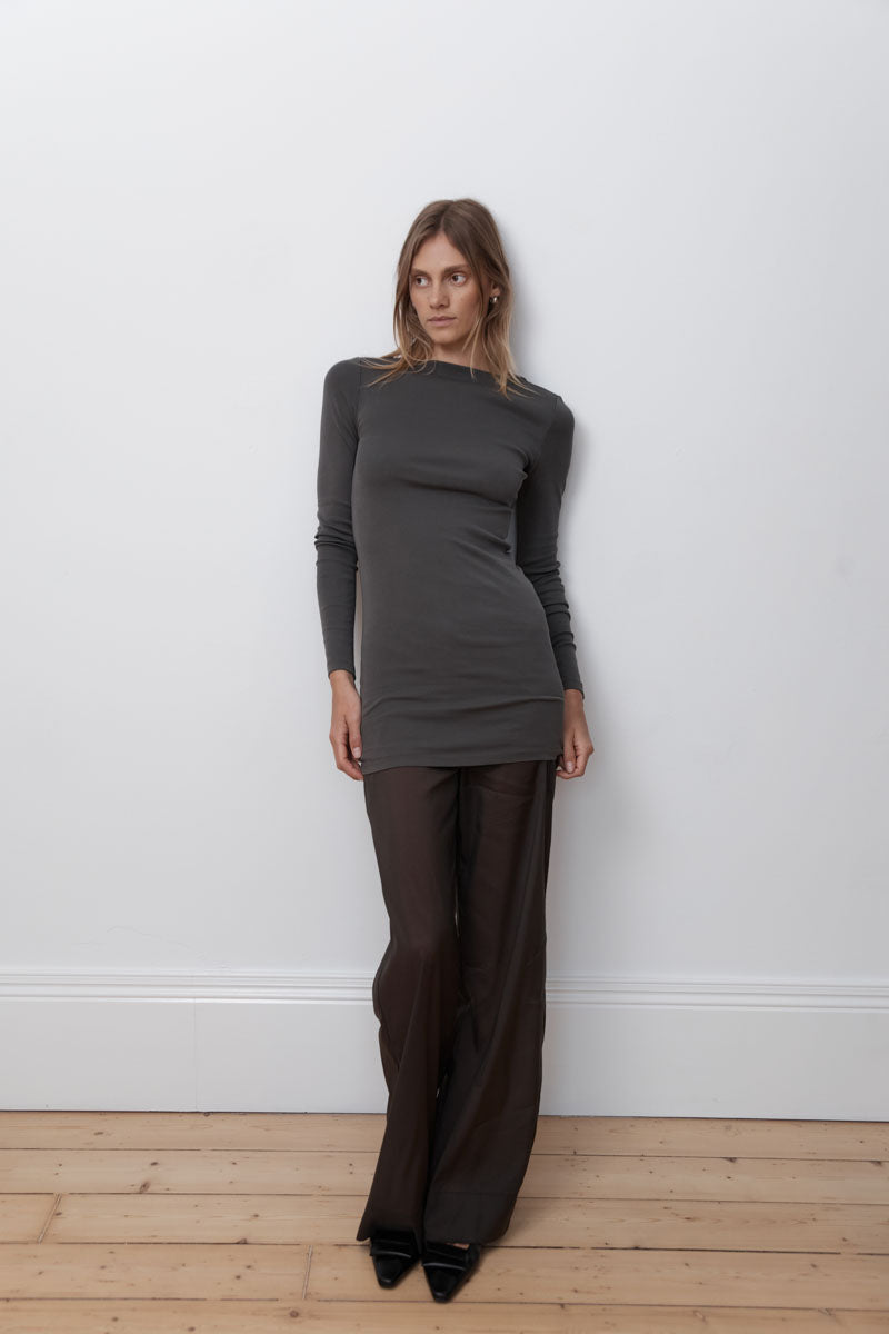 Tailored Transparent Pants - Black Olive