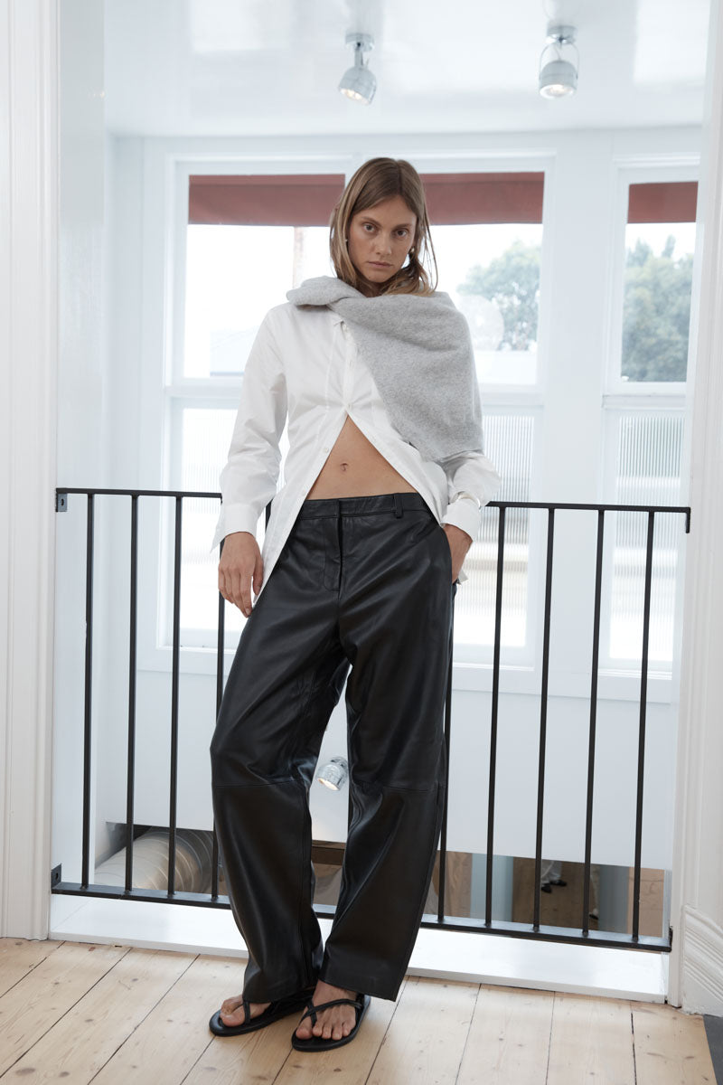 Tie Back Shirt - Off White