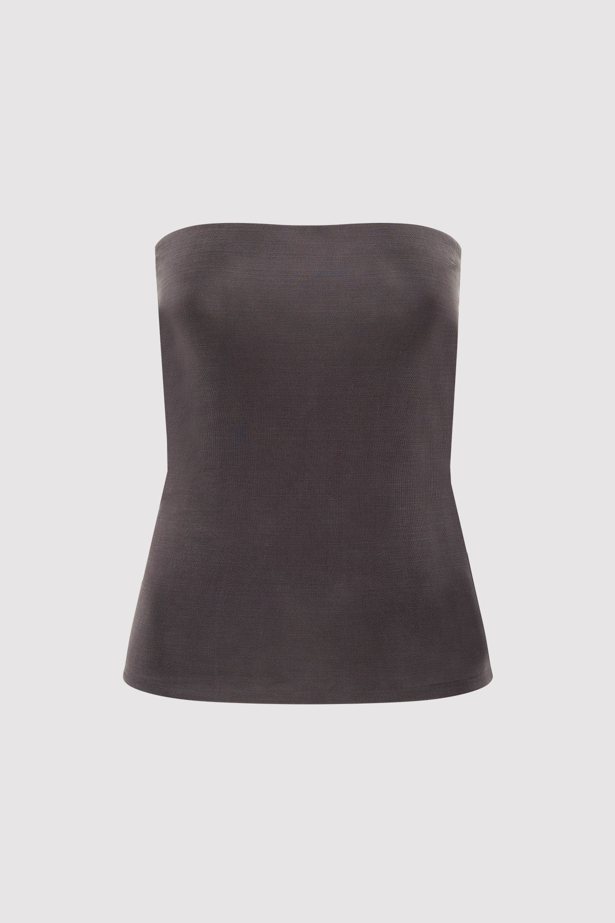 Strapless Jersey Top - Graphite