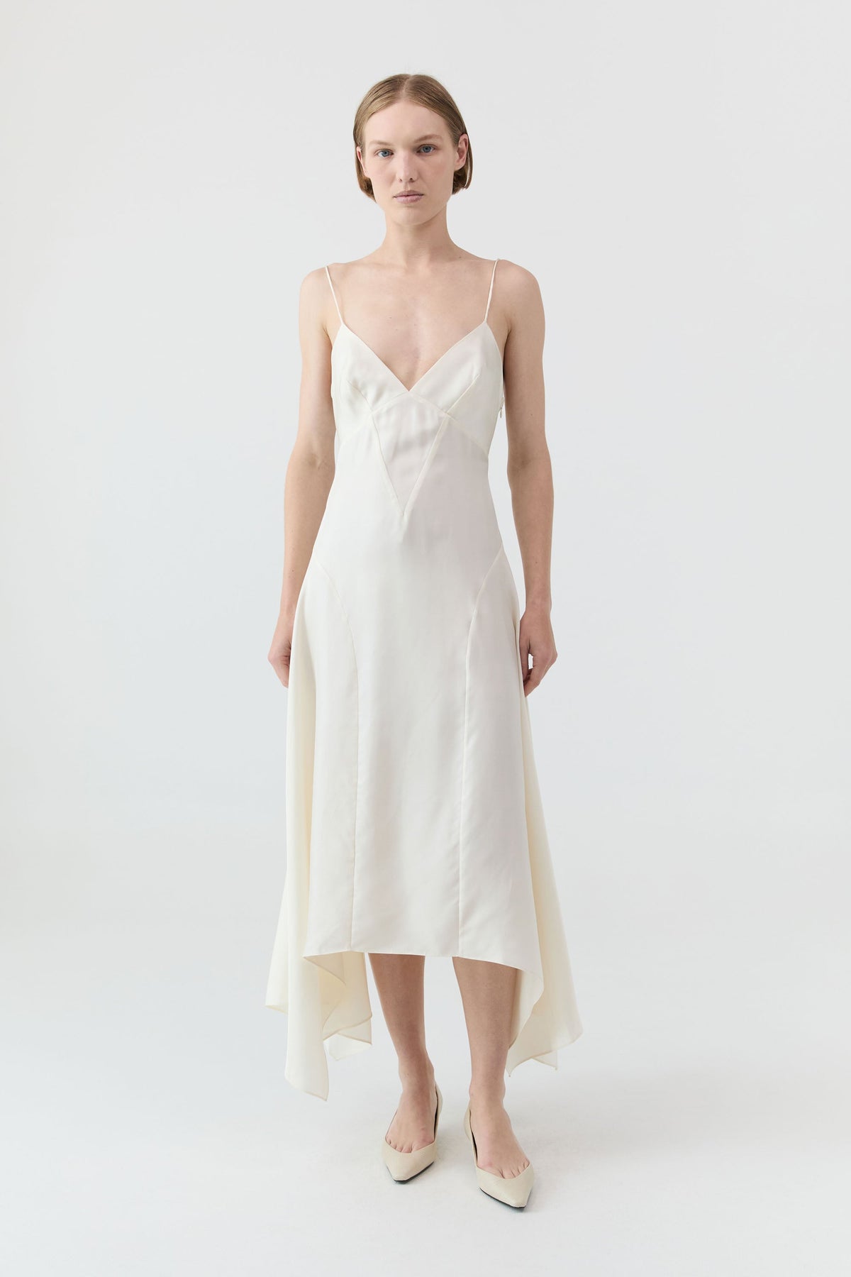 Bianca Silk Dress - Talco