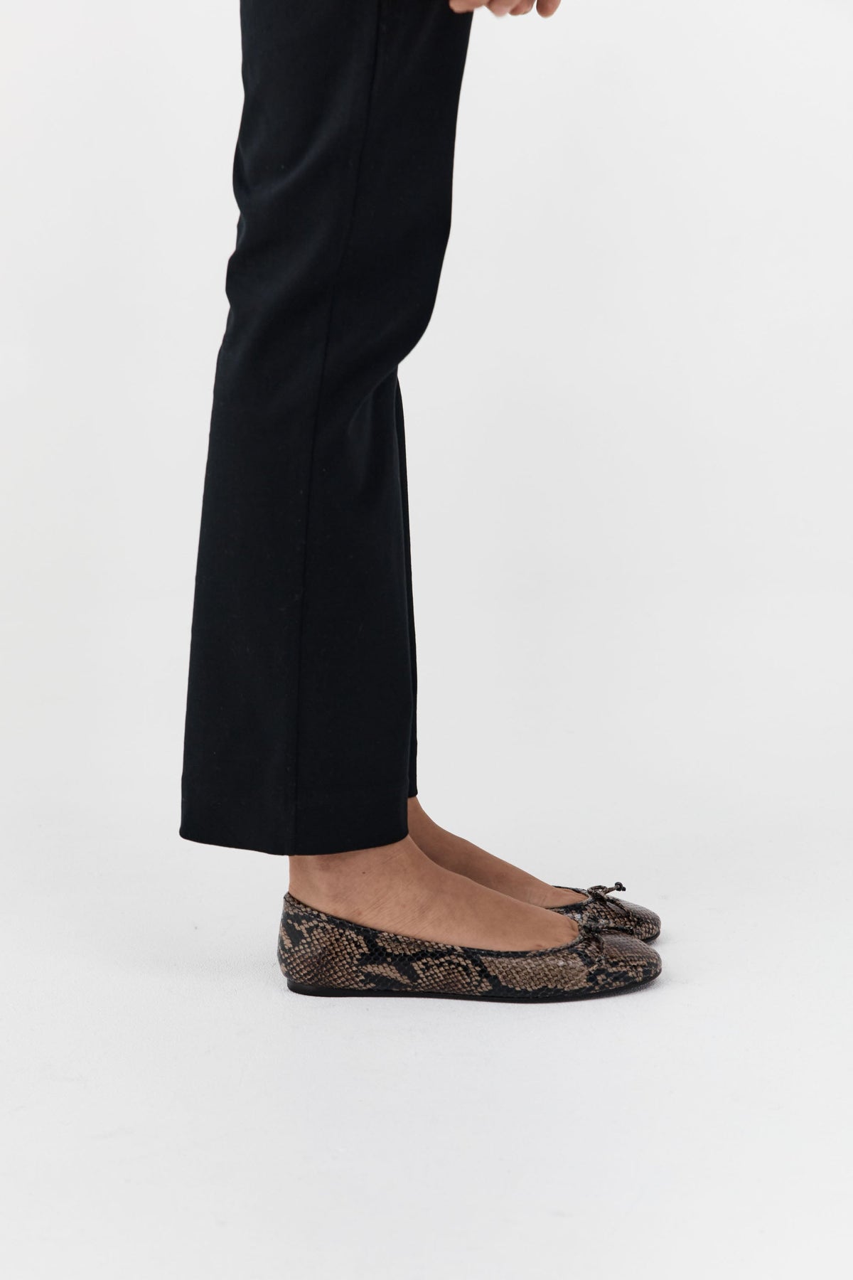 Bow Ballet Flat - Python Embossed