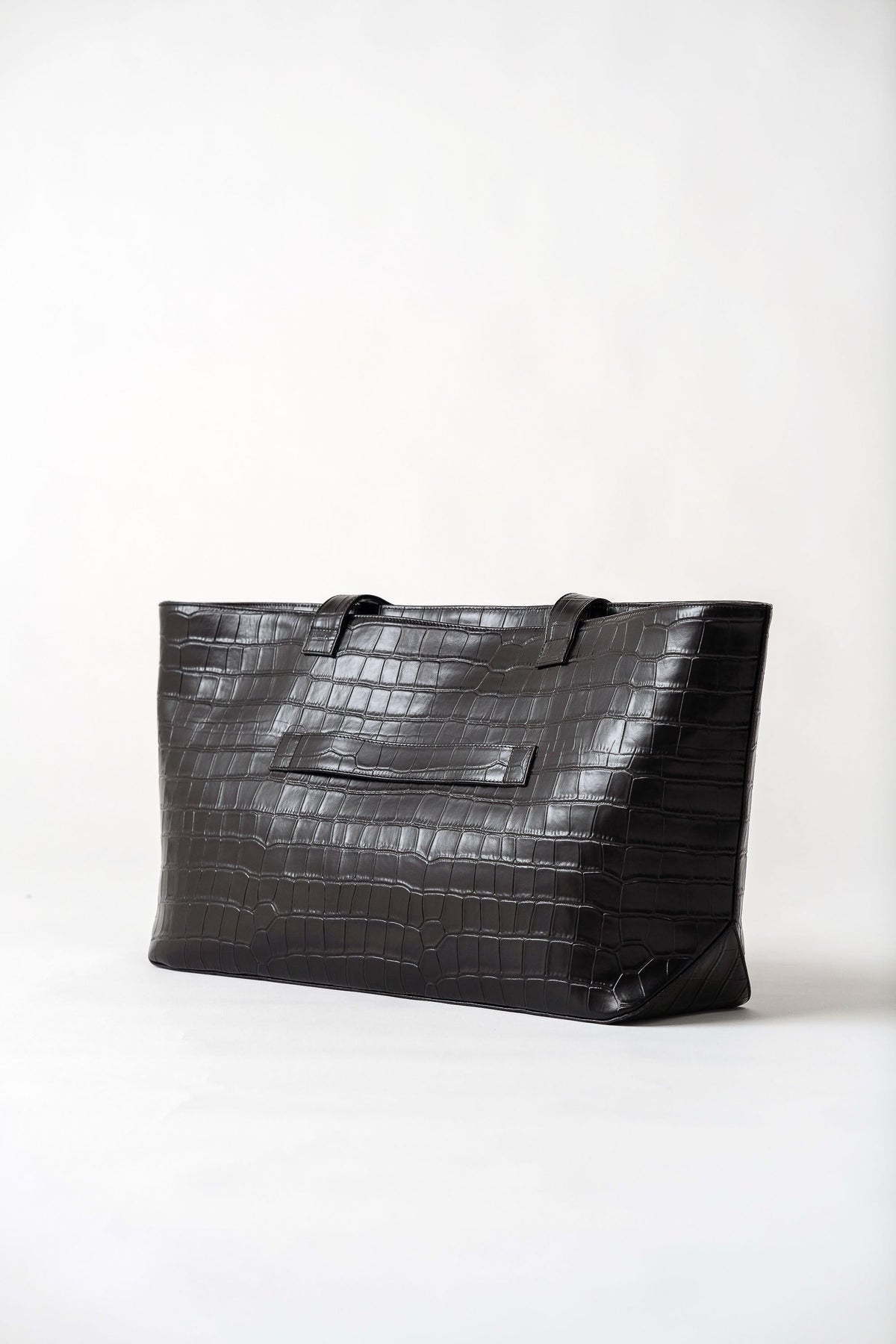 Carryall Tote - Croc Embossed Coffee